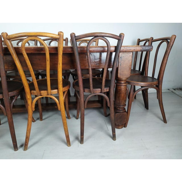 Rustic Brown Walnut Table For Sale - Image 11 of 18