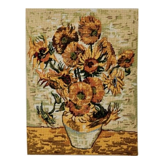 Sunflowers Needlepoint (After Vincent Van Gogh’s Painting) - Unframed For Sale