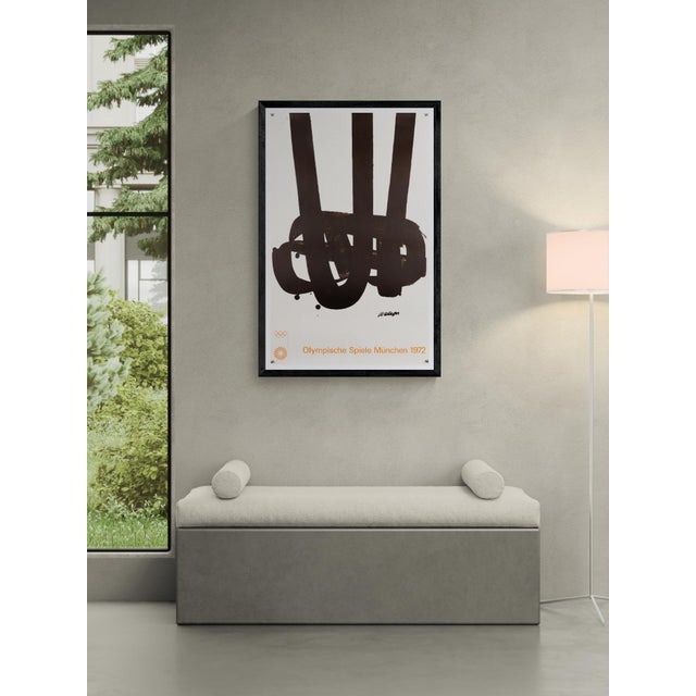 This original lithograph was designed by Pierre Soulages for the 1972 Munich Olympic Games. Commissioned by Edition...