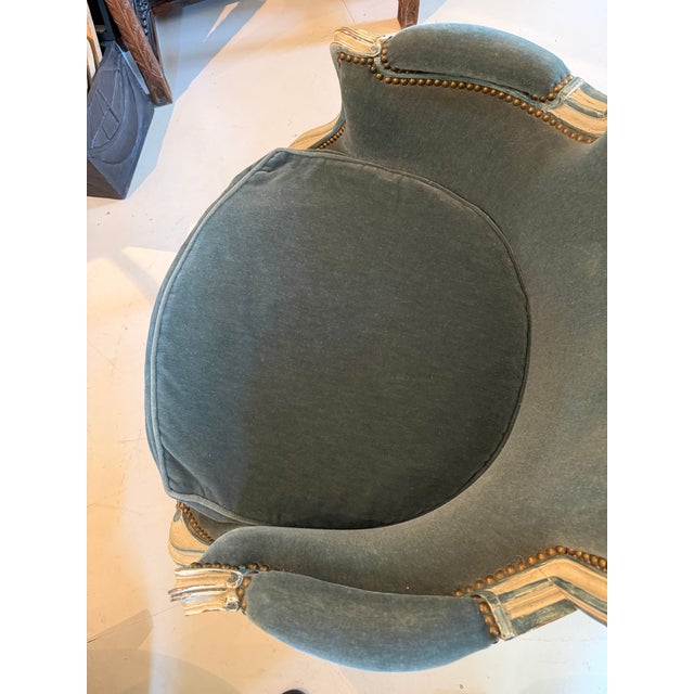 French Louis XVI Bergere Chairs With Mohair Upholstery -a Pair For Sale - Image 18 of 18