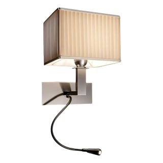 Hoteller Led & Ambient Wall Light in Satin Nickel by Aggiolight For Sale