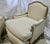 Early 21st Century French Louis XV Bergere Chairs Attributed to Baker Furniture Re-Upholstered in Belgian Natural Linen -a Pair. For Sale - Image 5 of 7
