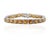 16.03 Ctw Square Cut Citrine Tennis Bracelet Made in Solid 14k White Gold For Sale - Image 9 of 10