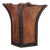An Iron and Leather Waste Basket, in the Manner of Jean-Michel Frank. Contemporary For Sale