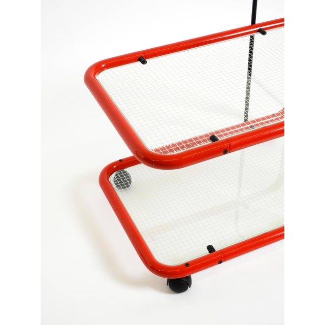 Italian Bar Cart in Metal and Glass, 1980s For Sale - Image 13 of 18
