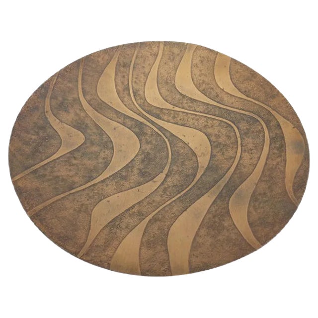 Psychedelic Copper Bowl, 1960s For Sale