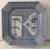 Asian Antique Antique - Edo Period - Blue & White Octagonal Plate With Bamboo & Floral Motif For Sale - Image 3 of 12