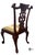 Wood Vintage Chippendale Style Mahogany Dining / Accent Chair For Sale - Image 7 of 8