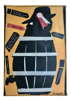 Męskie Sprawy Polish Movie Poster by Jakub Erol, 1989