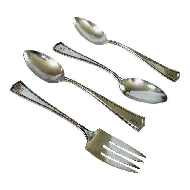 1950s Alvin Silver Serving Pieces - Set of 4 For Sale