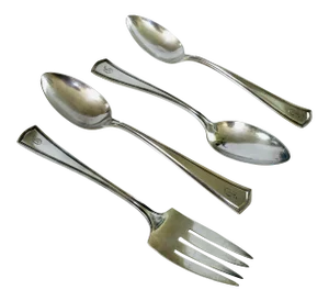 1950s Alvin Silver Serving Pieces - Set of 4