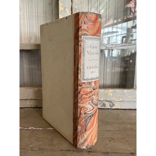 Wood Italian Decorative Book Box with Marbled Paper Spine For Sale - Image 7 of 7