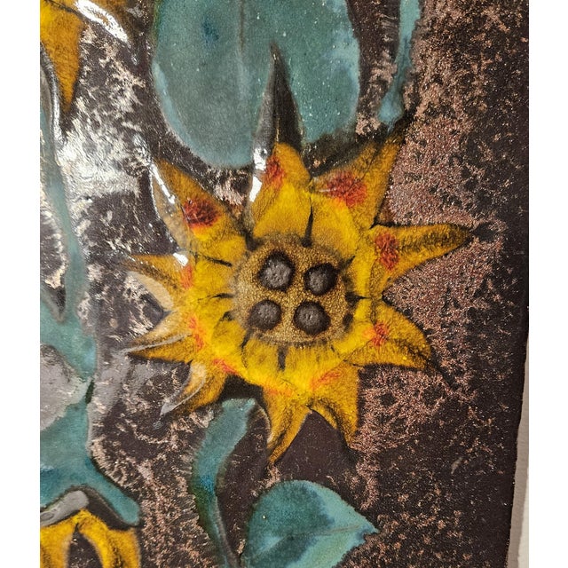 Ceramic Mid 20th Century Ruscha German Ceramic Wall Tile For Sale - Image 7 of 11