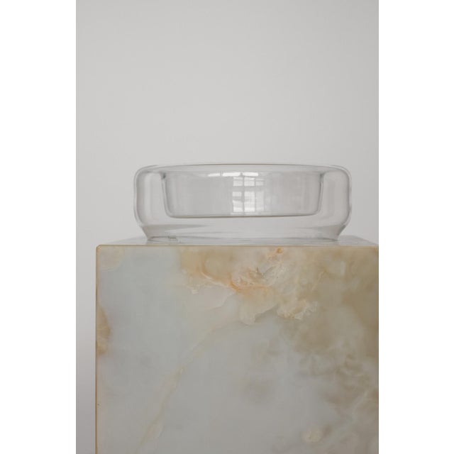 Contemporary Vintage Floating Glass Bowl For Sale - Image 3 of 11