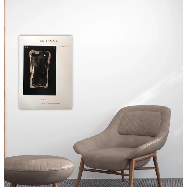 1990s 1999 MOCA Los Angeles Sam Francis Exhibition Poster For Sale - Image 5 of 6