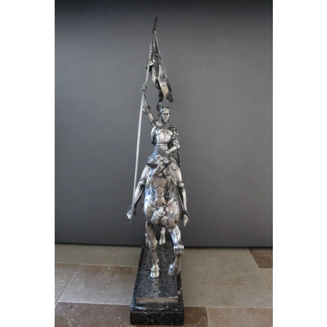 Fremiet, Joan of Arc on Horseback, 1800s, Bronze For Sale - Image 5 of 12
