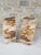 1970s Set of Mid Century Modern Petrified Wood Bookends For Sale - Image 4 of 7