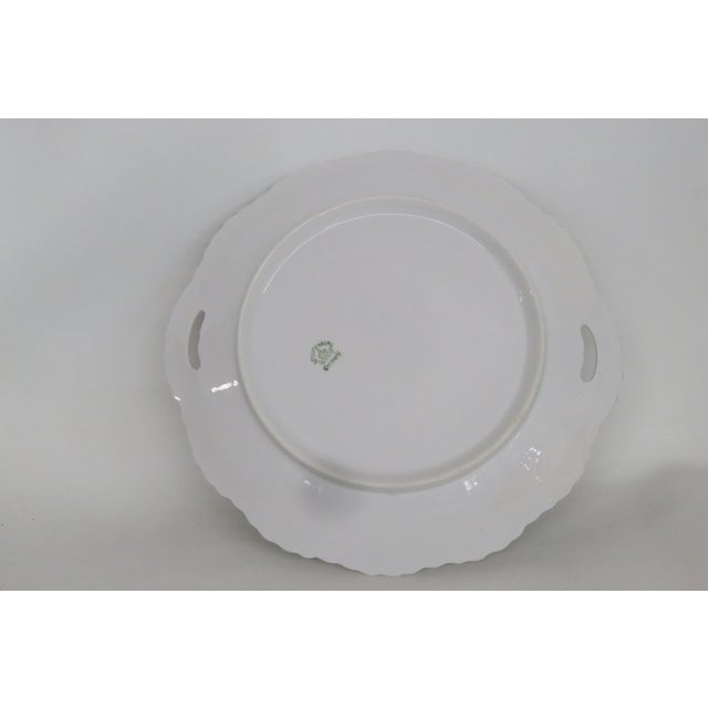 Leuchtenburg Germany Rose Raised Design Scalloped Edge 4592b For Sale - Image 10 of 13