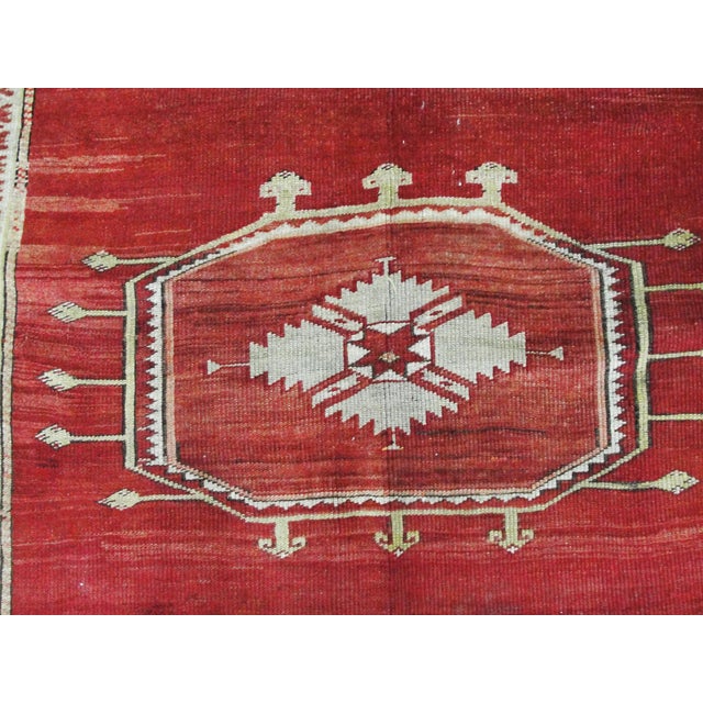 Red Antique Turkish Kirshehir Runner/Gallery Rug 5'5" X 11'3" For Sale - Image 8 of 10