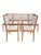 Mid-Century Modern Vintage Danish Modern Teak Dinging Chairs in Blaze Upholstery Set of 6 For Sale - Image 3 of 10
