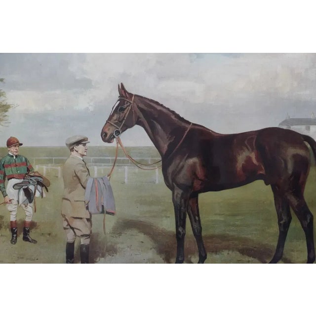 Bahram Winner of the Derby Stakes, 1935 by a.g. Haigh (1870–1963) Provenance: The Susie Hilfiger Collection For Sale - Image 10 of 10