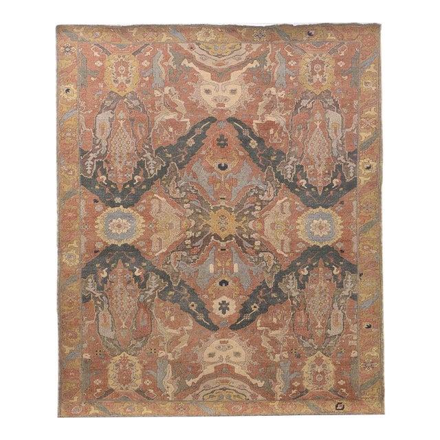 Antique Azerbaijan Karabagh Rug With Colorful Dragon Design - Rug & Kilim For Sale