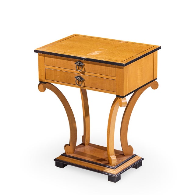Baker Furniture Primavera Biedermeier Style Nightstands - Pair For Sale - Image 11 of 12