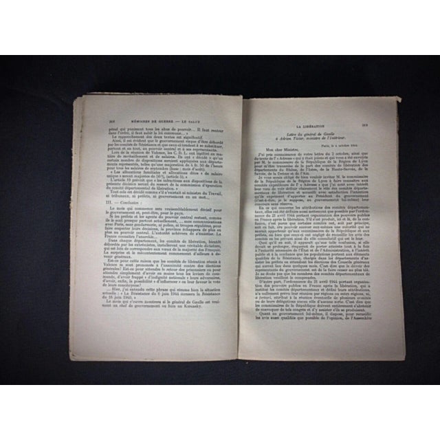 Vintage Book by Charles De Gaulle "Mémoire De Guerre: Le Salut 1944-1946" For Sale In New York - Image 6 of 6