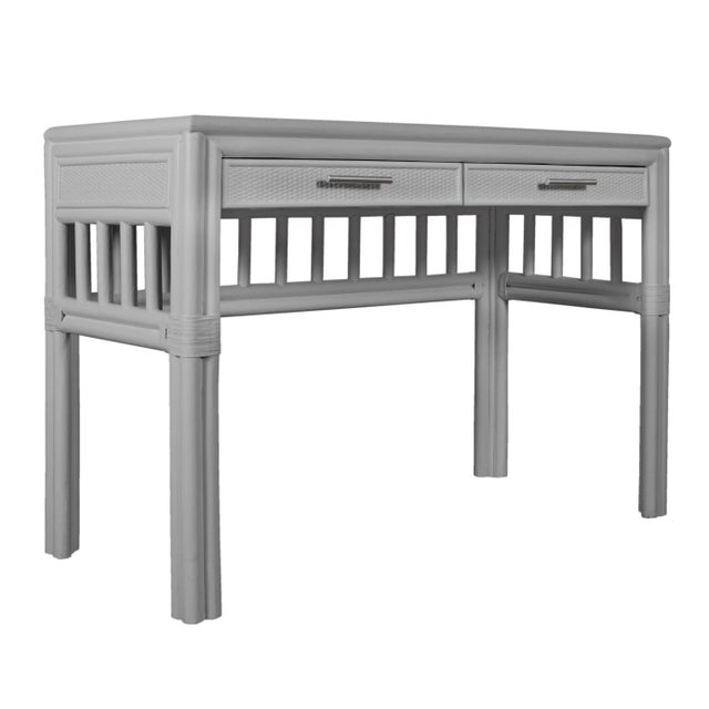 David Francis Colony Desk, Light Gray For Sale - Image 4 of 9