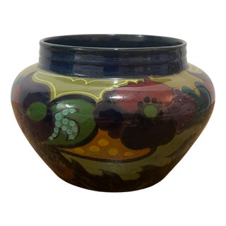 Antique Floral Planter from Plateelbakkerij Zuid-Holland, 1920s For Sale