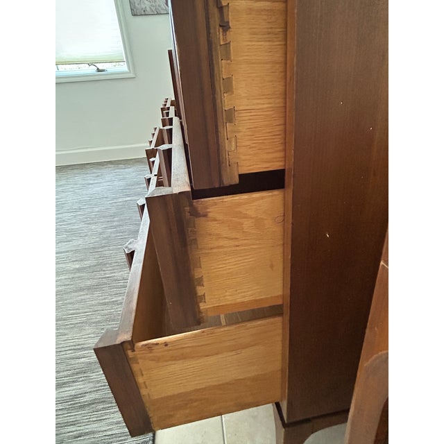 Vintage Thomasville Mid Century Modern Arched Long Dresser