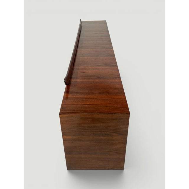 Mid-Century Modern Italian Walnut Sideboard with Brass Medallions by Paolo Buffa, 1950s For Sale - Image 11 of 18