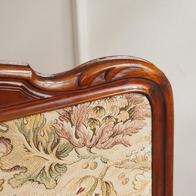 Historicism Mahogany Fireplace Screen with Fabric Covering For Sale - Image 10 of 13