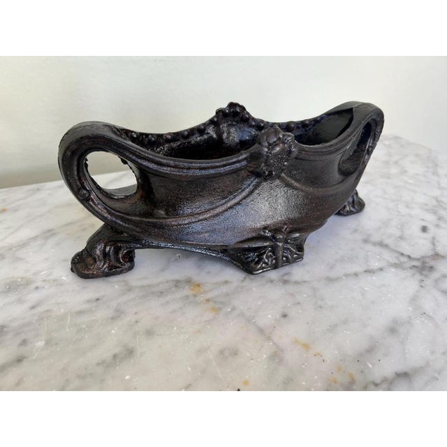 Antique French Portillion Planter in Cast Iron, 1800s For Sale - Image 6 of 7