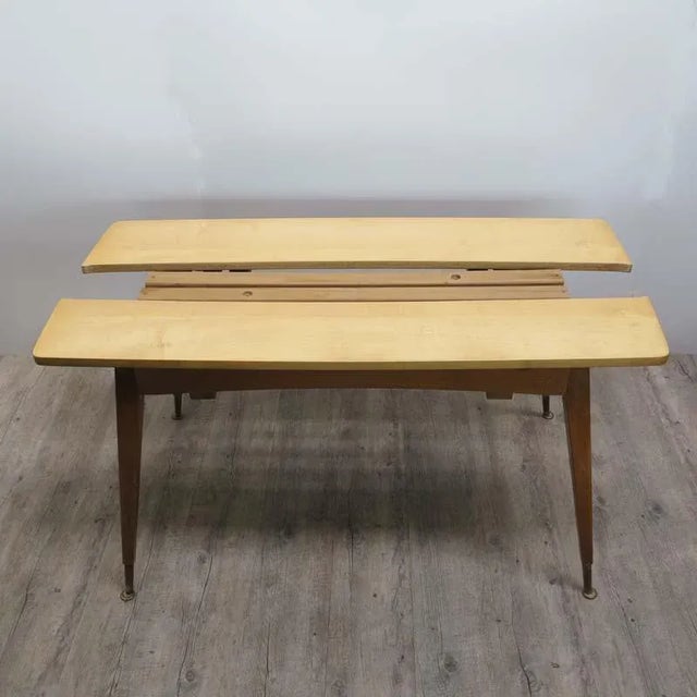 Wood Vintage Extendable Table, 1950s For Sale - Image 7 of 13