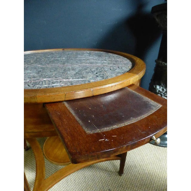 Vintage Mahogany Bouillotte Table For Sale - Image 3 of 11