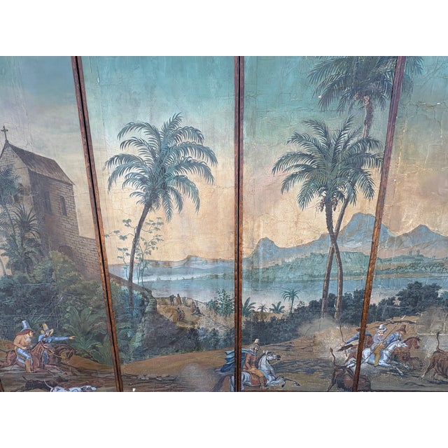 Wood 19th Century French Zuber Wallpaper Panels For Sale - Image 7 of 18