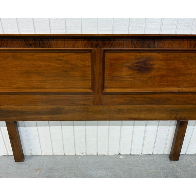 Mid-Century Modern King Size Walnut & Rosewood Headboard For Sale In Philadelphia - Image 6 of 7