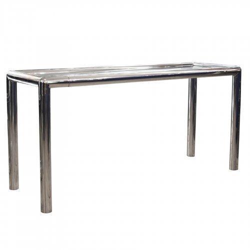 1970s Chrome Console Table, 1970s For Sale - Image 5 of 5