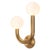 Not Yet Made - Made To Order Regina Andrew Happy Steel Sconce Left Side, Natural Brass For Sale - Image 5 of 10