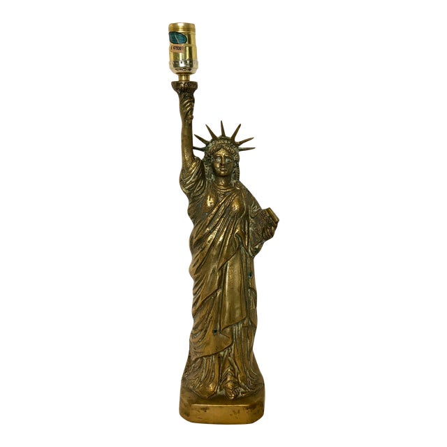 Vintage Brass Statue of Liberty Lamp Chairish