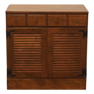 Ethan Allen Heirloom Nutmeg Maple CRP Custom Room Plan 30" Shutter Door Cabinet 10-4511 For Sale
