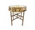 Maison Baguès Vintage Brass Faux Bamboo Oval Tray / Drinks / Side / Accent Table With Folding Stand, in the Manner of Maison Baguès For Sale - Image 4 of 10