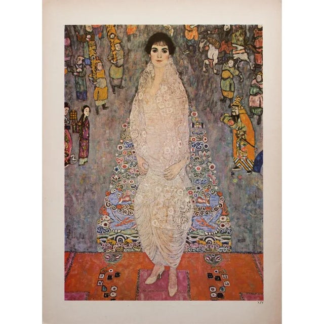 1964 After Gustav Klimt, "Portrait of Baroness Elisabeth Bachofen-Echt" Large Photogravure For Sale In Dallas - Image 6 of 8