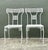 This elegant pair of wrought iron side chairs is attributed to the iconic John B. Salterini, a master of mid-century...