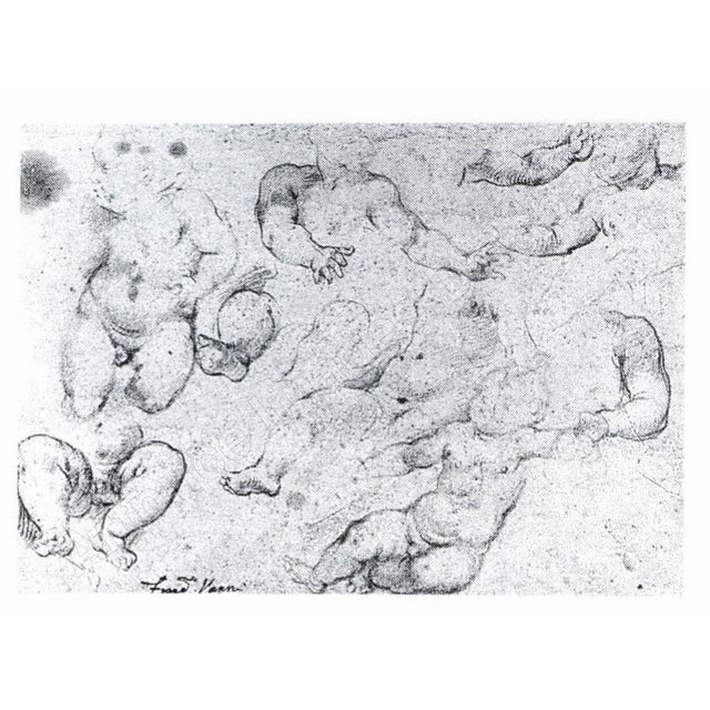 Study of a Putto, Early 17th Century, Oil on Canvas, Framed For Sale - Image 5 of 6