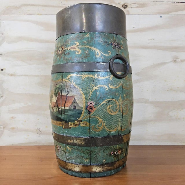 Wood Antique Umbrella Stand, 1700s For Sale - Image 7 of 18