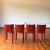 Cassina Frag Italian Postmodern Red Leather Dining Chairs For Sale - Image 4 of 10