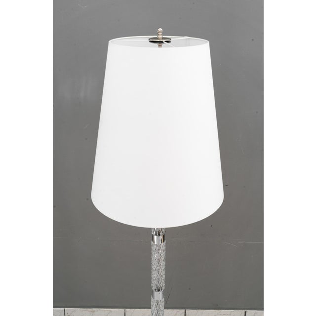Silver Floor Lamp with Fabric Shade from Richard Essig, 1970s For Sale - Image 8 of 18