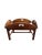 Traditional Late 20th Century Wooden Butler's Tray Table With Glass Inset Panels For Sale - Image 3 of 18